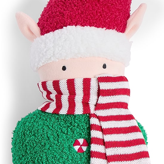 North Pole Trading Co. Elf Holiday Figural Throw Pillow