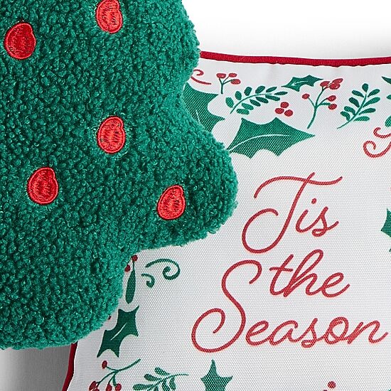 North Pole Trading Co. Holiday Mini 2pk Tree 2-pc. Square Throw Pillow