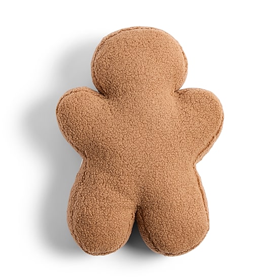 North Pole Trading Co. Gingerbread Man Holiday Figural Throw Pillow
