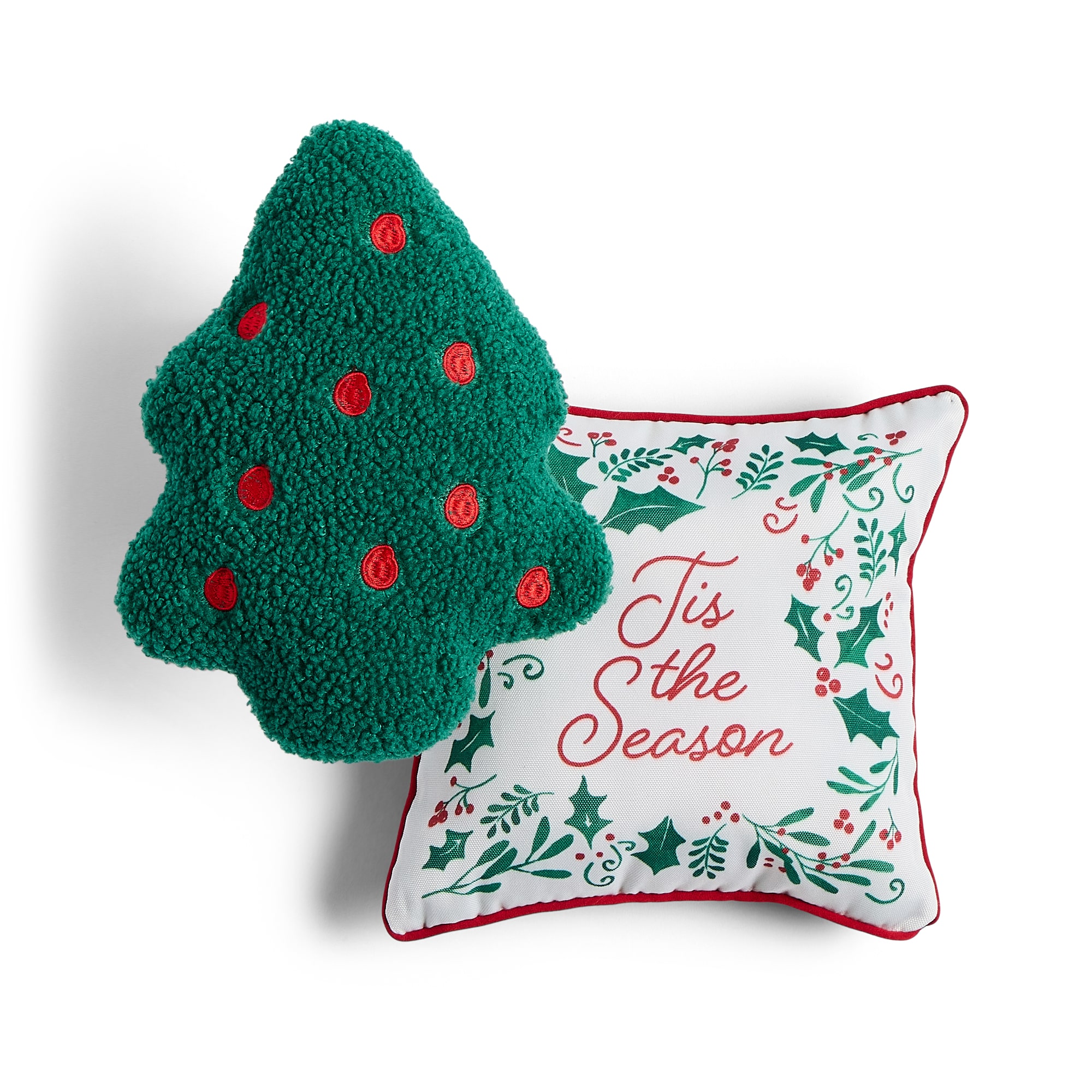 North Pole Trading Co. Holiday Mini 2pk Tree 2-pc. Square Throw Pillow