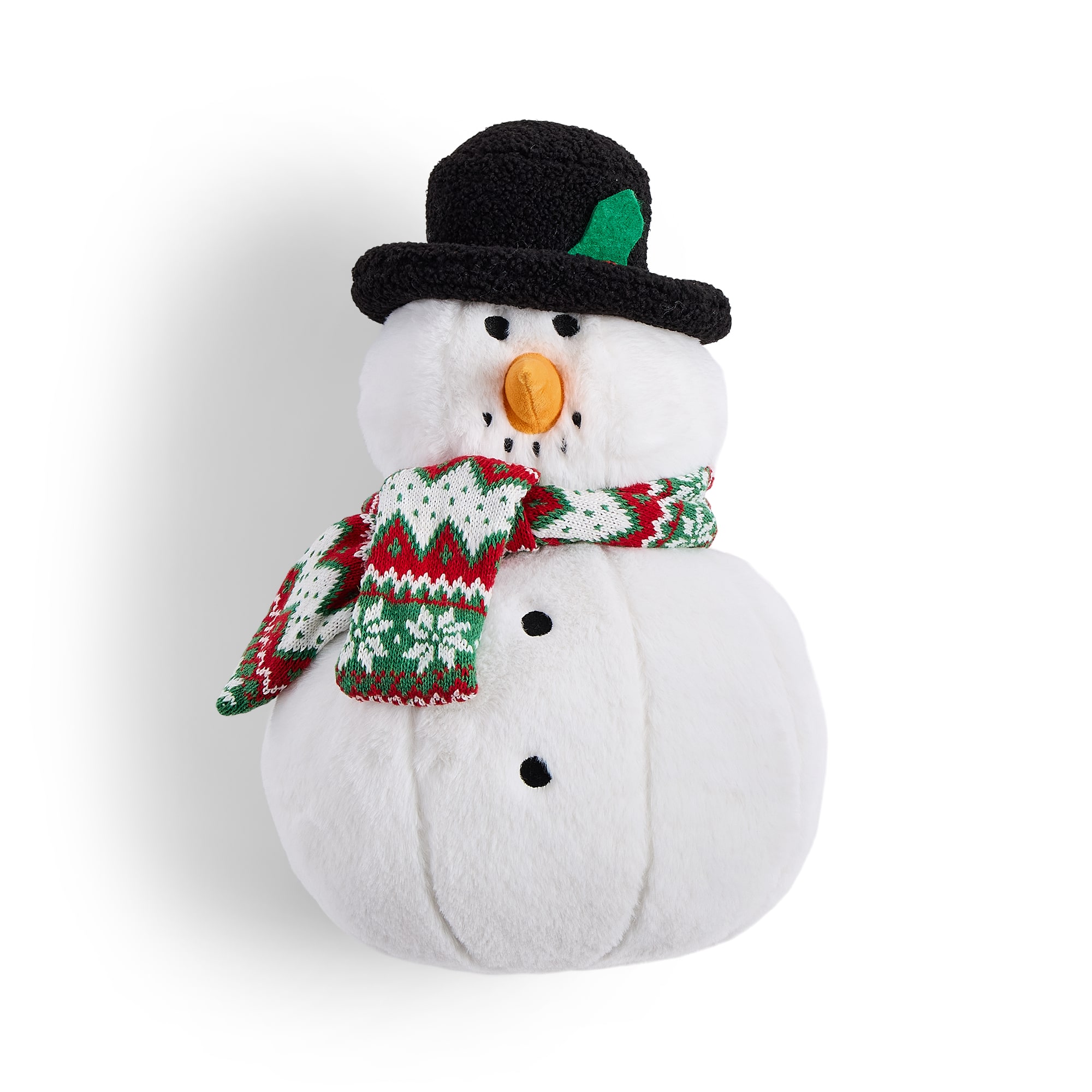 North Pole Trading Co. Snowman Holiday Figural Throw Pillow