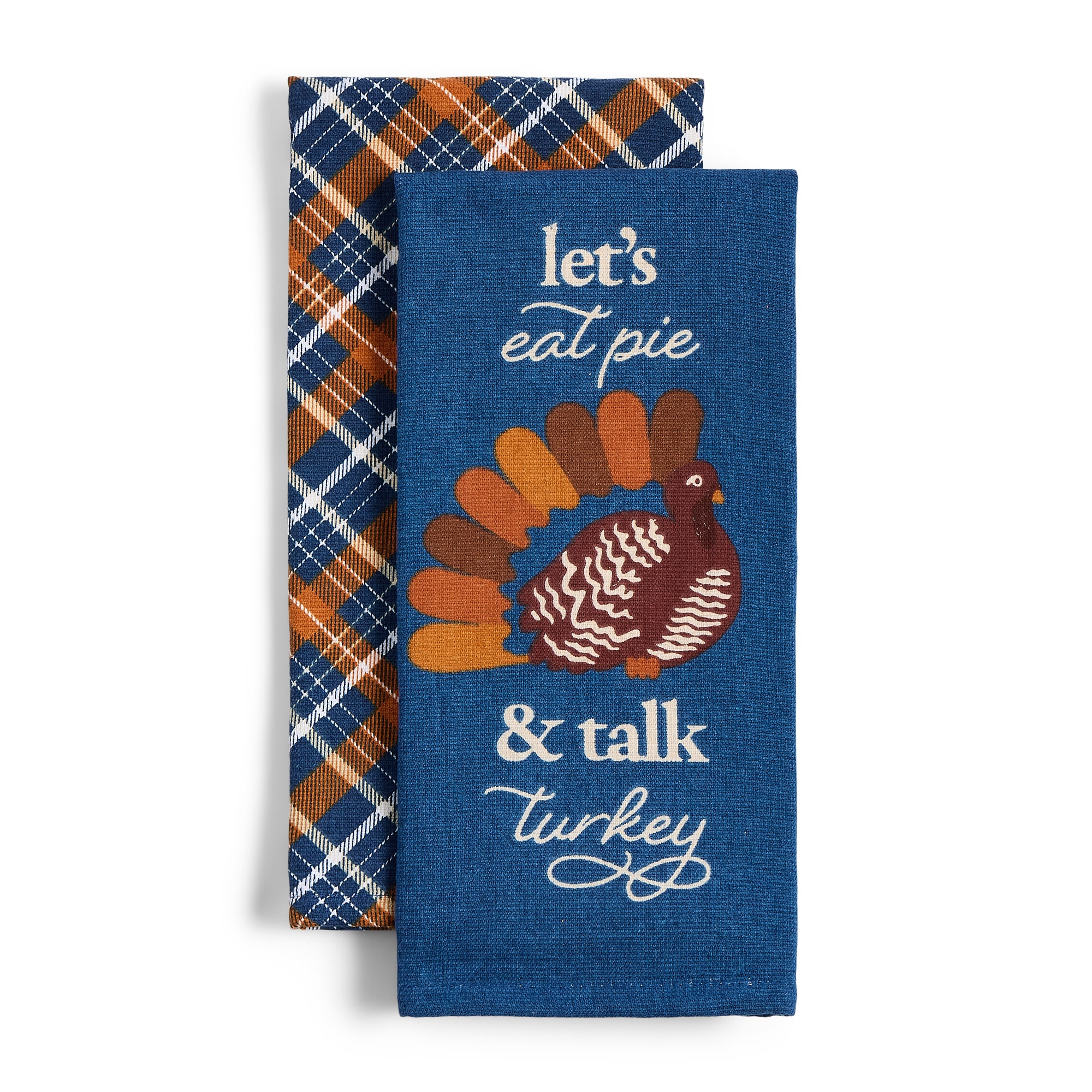 Layerings Eat Pie Talk Turkey 2-pc. Kitchen Towel Set