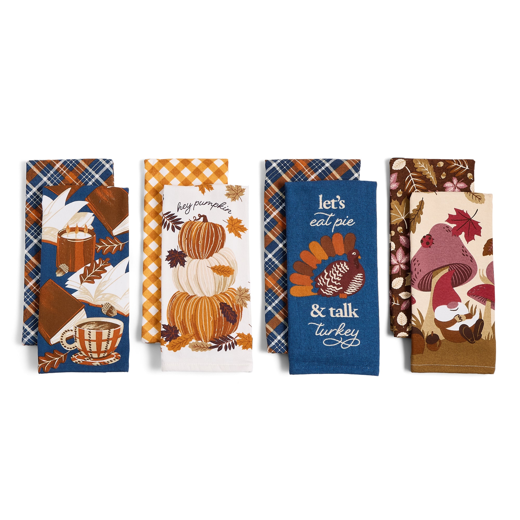 Layerings Hey Pumpkin Stack 2-pc. Kitchen Towel Set
