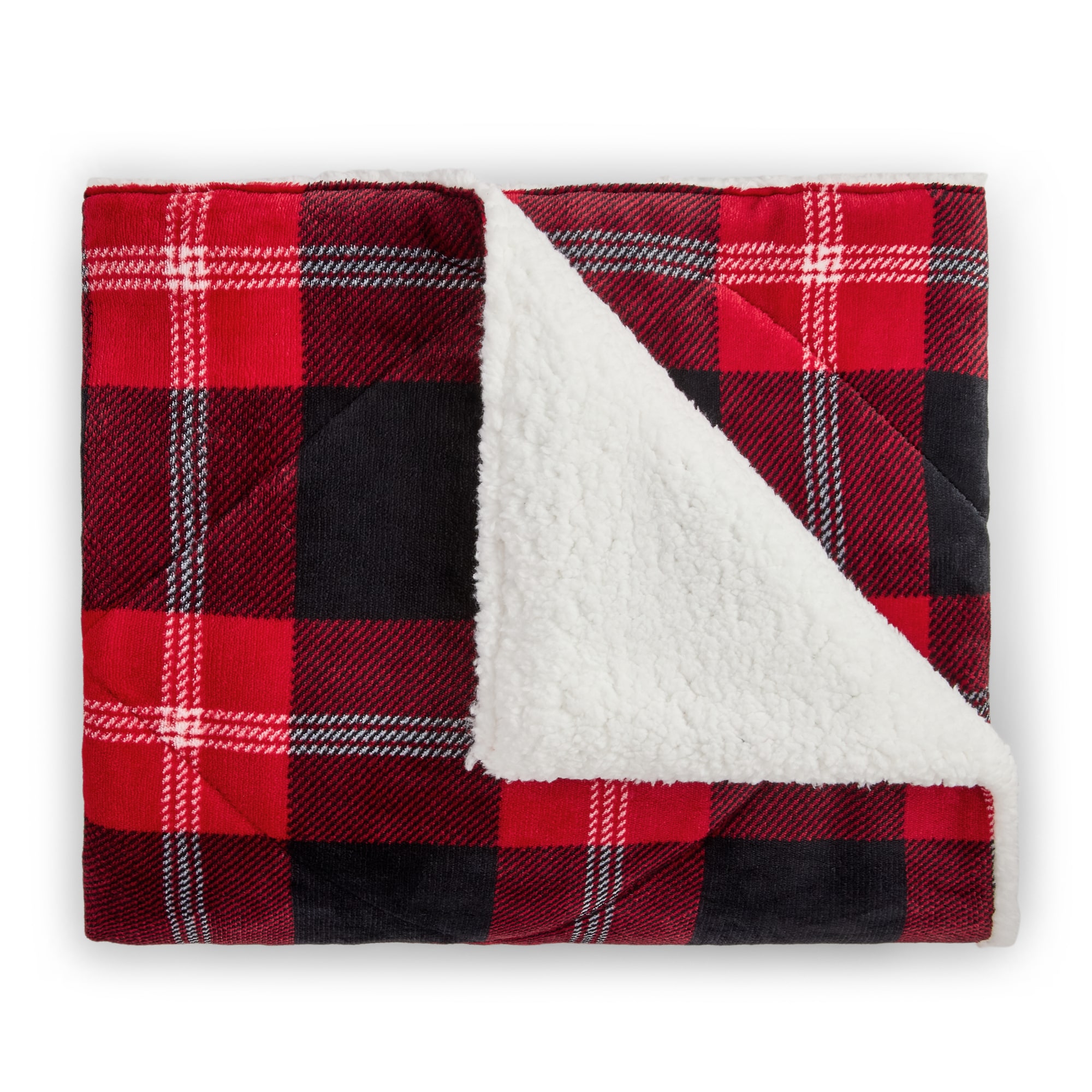 North Pole Trading Co. Mink Sherpa Throw