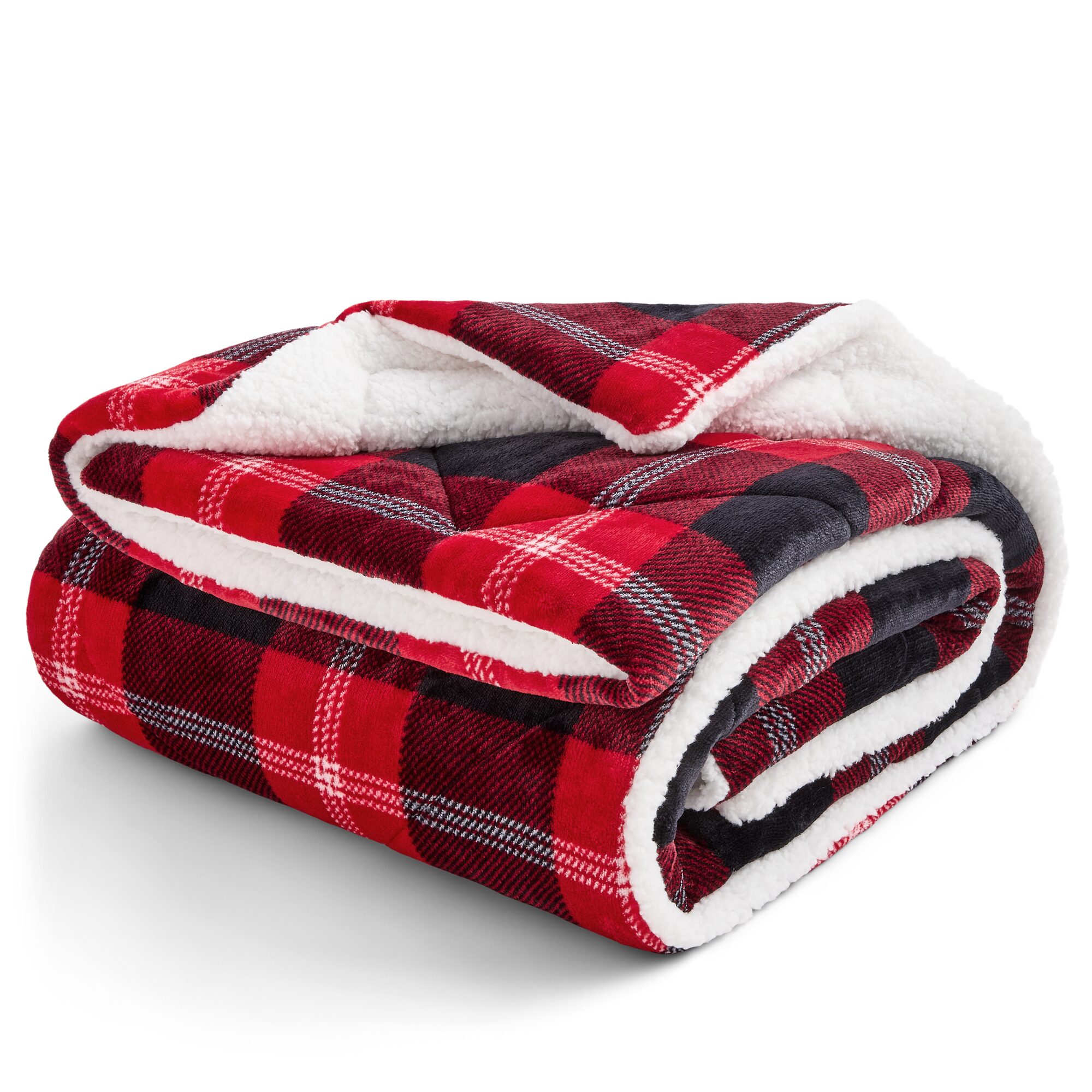 North Pole Trading Co. Mink Sherpa Throw