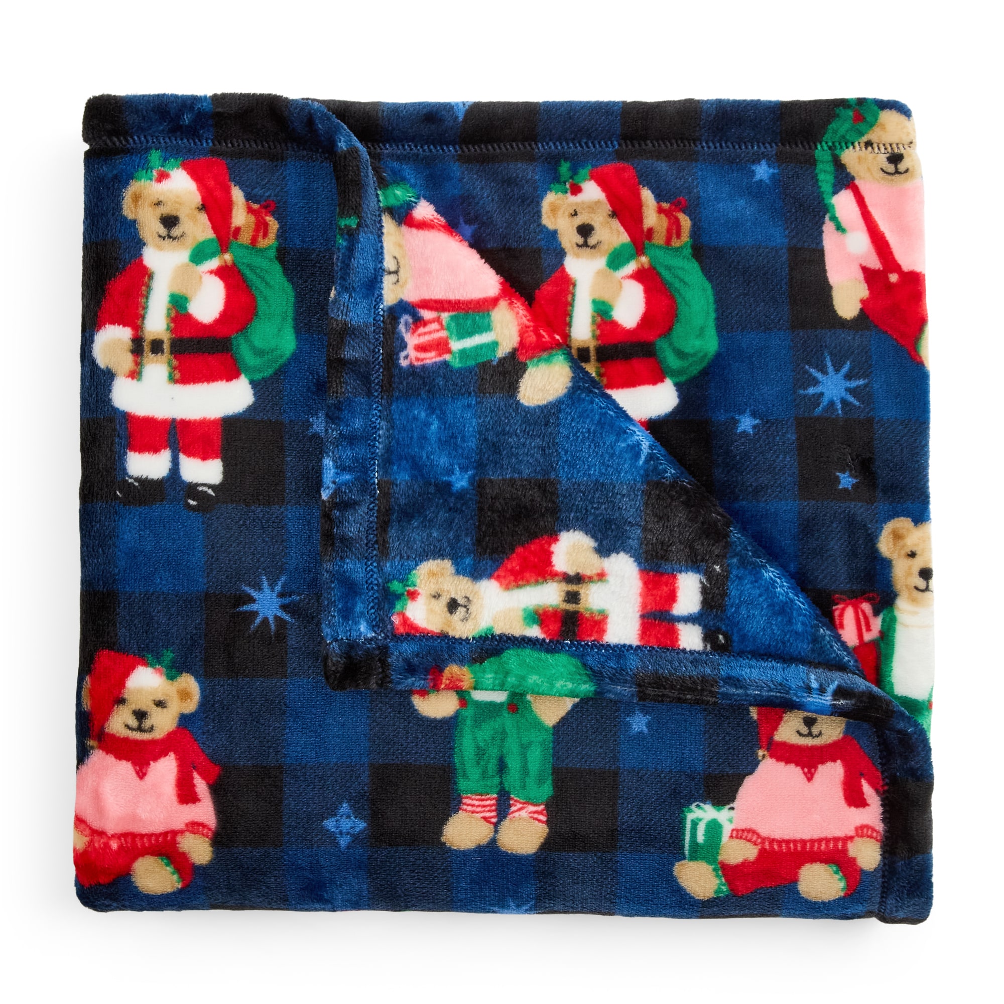 North Pole Trading Co. Holiday Velvet Plush Throw