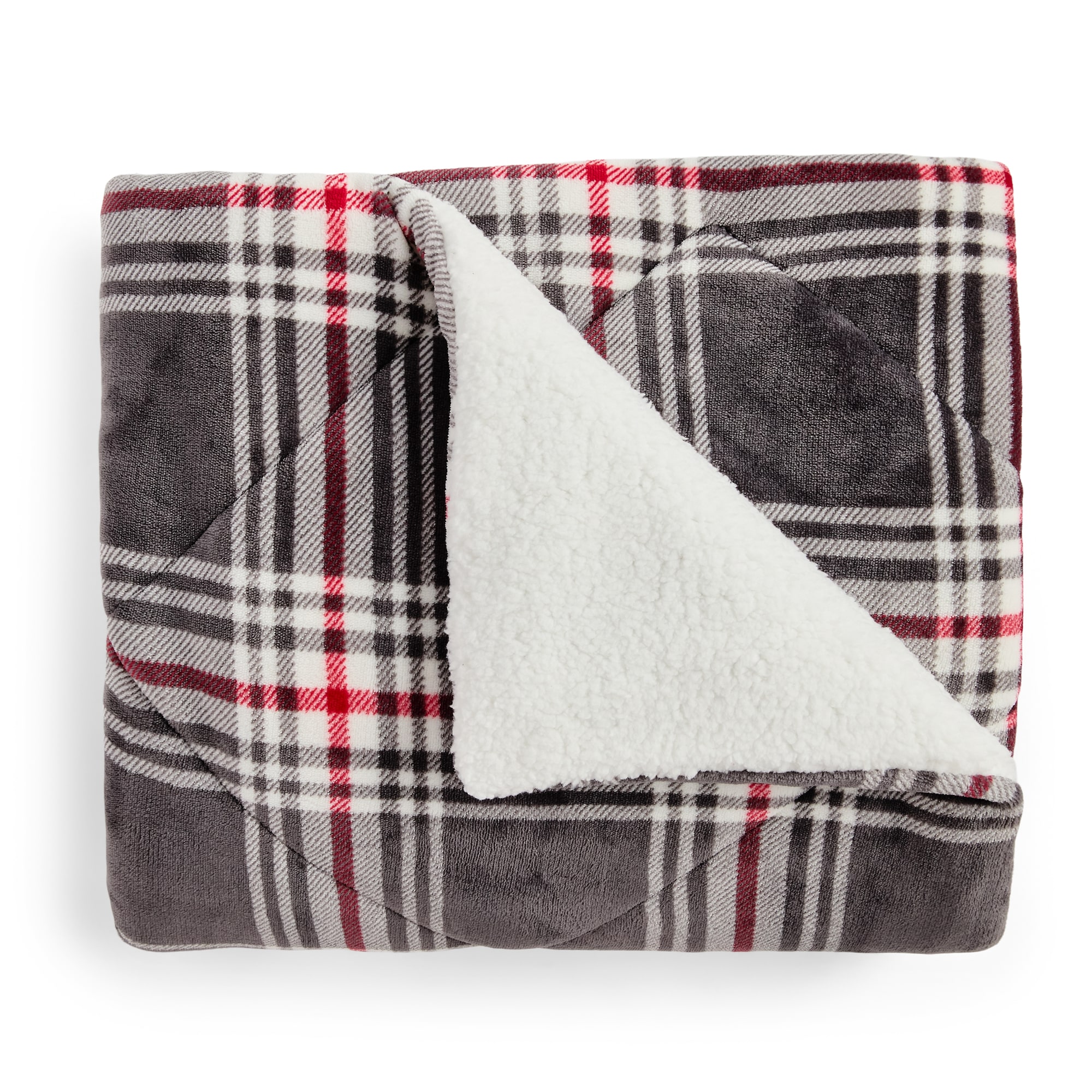 North Pole Trading Co. Mink Sherpa Throw