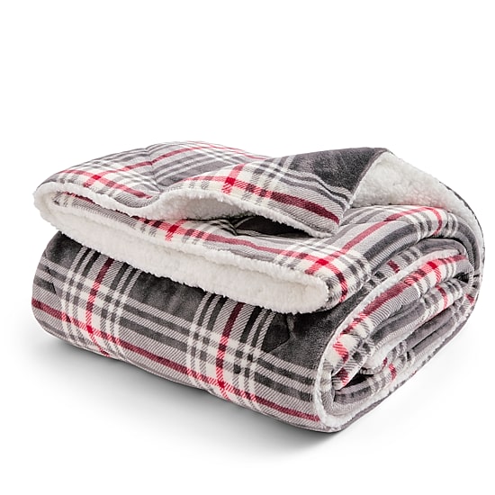 North Pole Trading Co. Mink Sherpa Throw