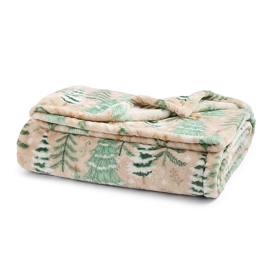 North Pole Trading Co. Holiday Velvet Plush Throw