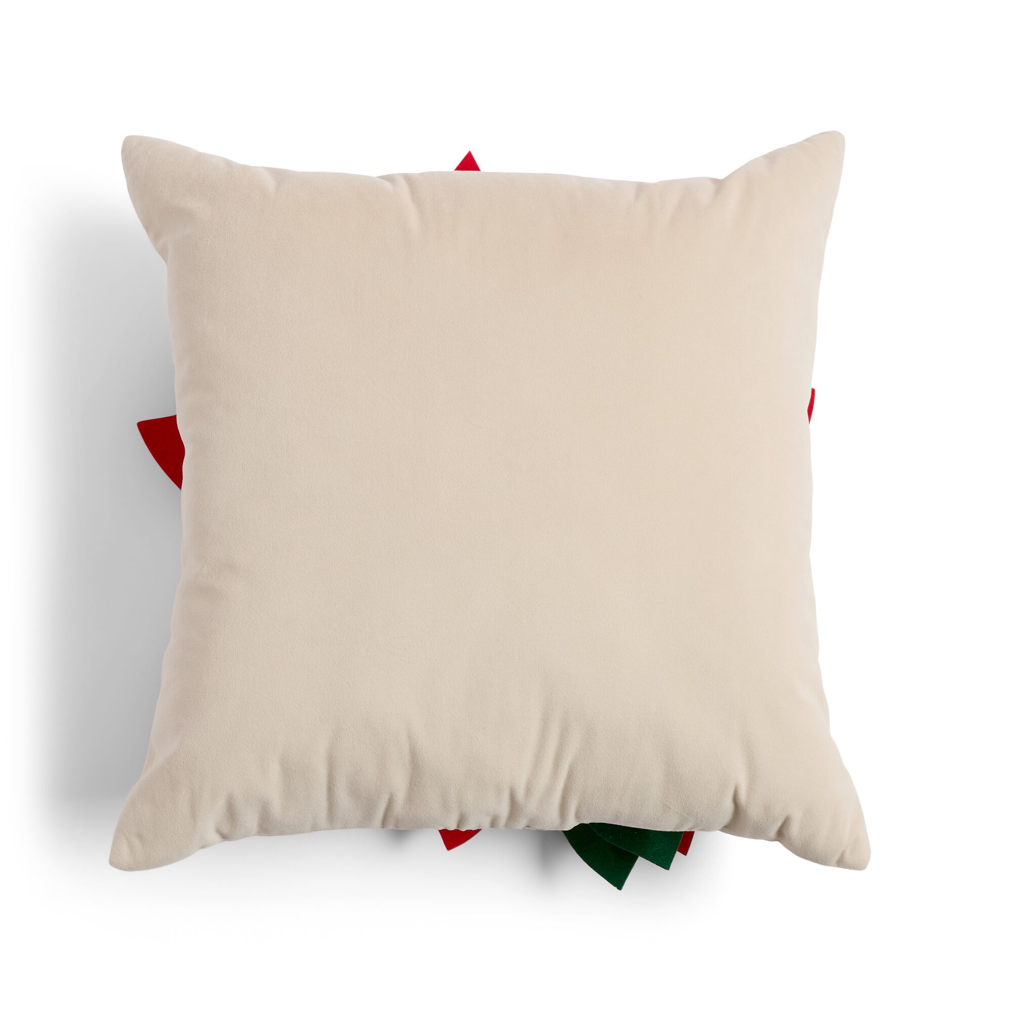 North Pole Trading Co. Poinsetta Holiday Square Throw Pillow
