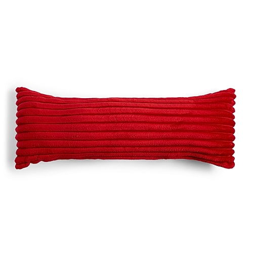 Hudson & Main Ribbed Body Pillow In Red
