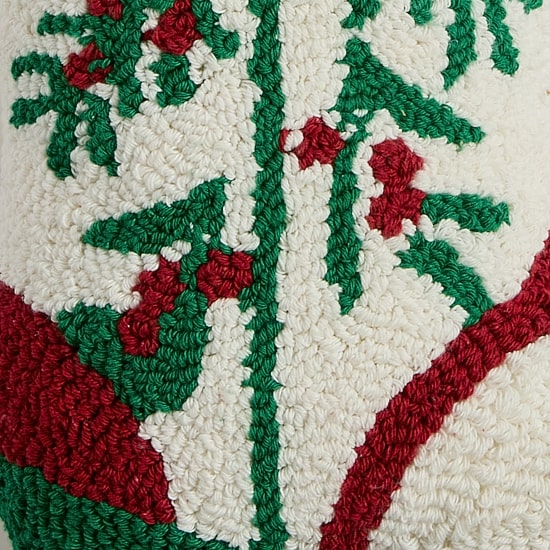 North Pole Trading Co. Christmas Boot Holiday Figural Throw Pillow