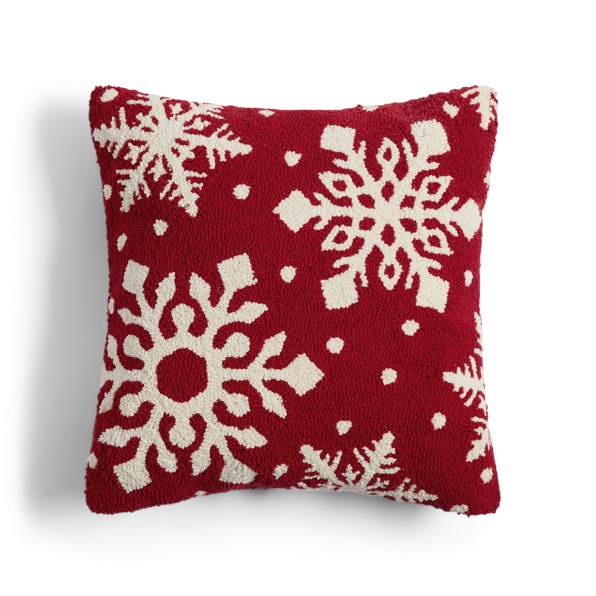 North Pole Trading Co. Snowflake Holiday Square Throw Pillow