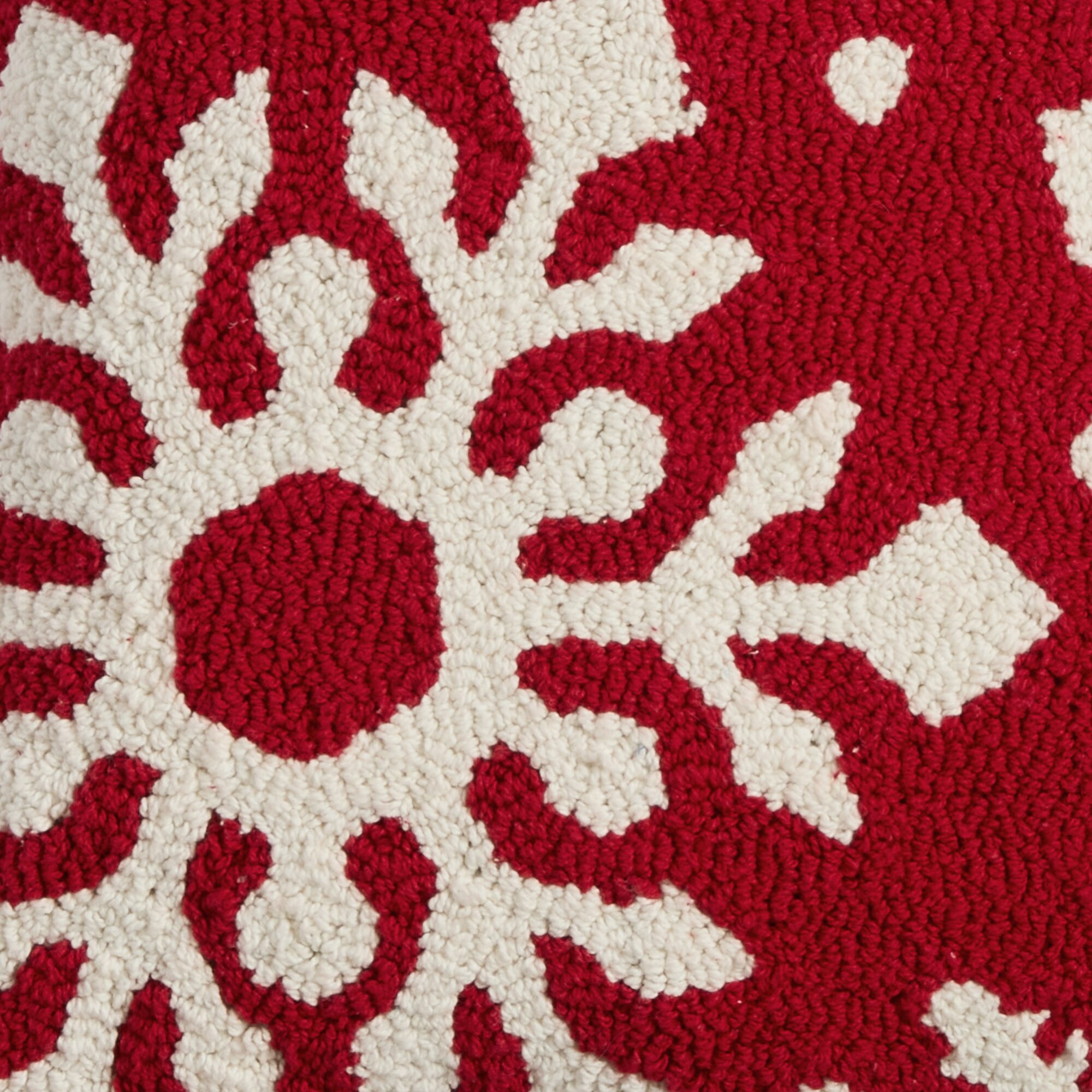 North Pole Trading Co. Snowflake Holiday Square Throw Pillow