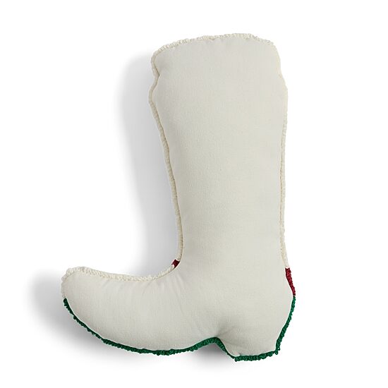 North Pole Trading Co. Christmas Boot Holiday Figural Throw Pillow
