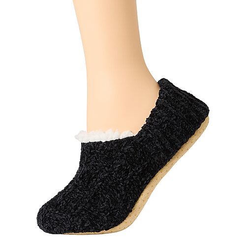Mixit Womens 1 Pair Slipper Socks In Black