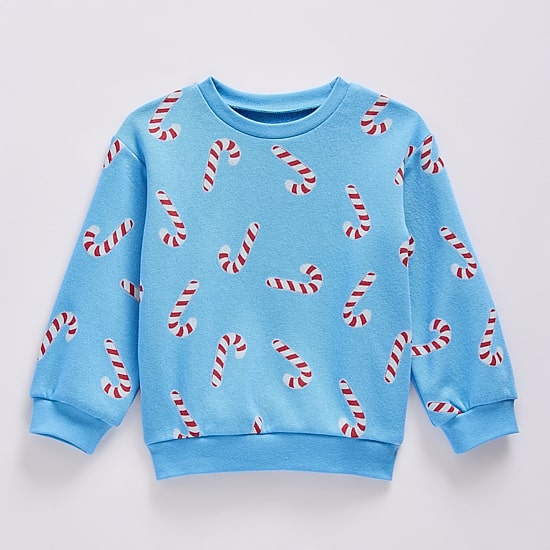 Okie Dokie Toddler & Little Boys Round Neck Fleece Long Sleeve Sweatshirt