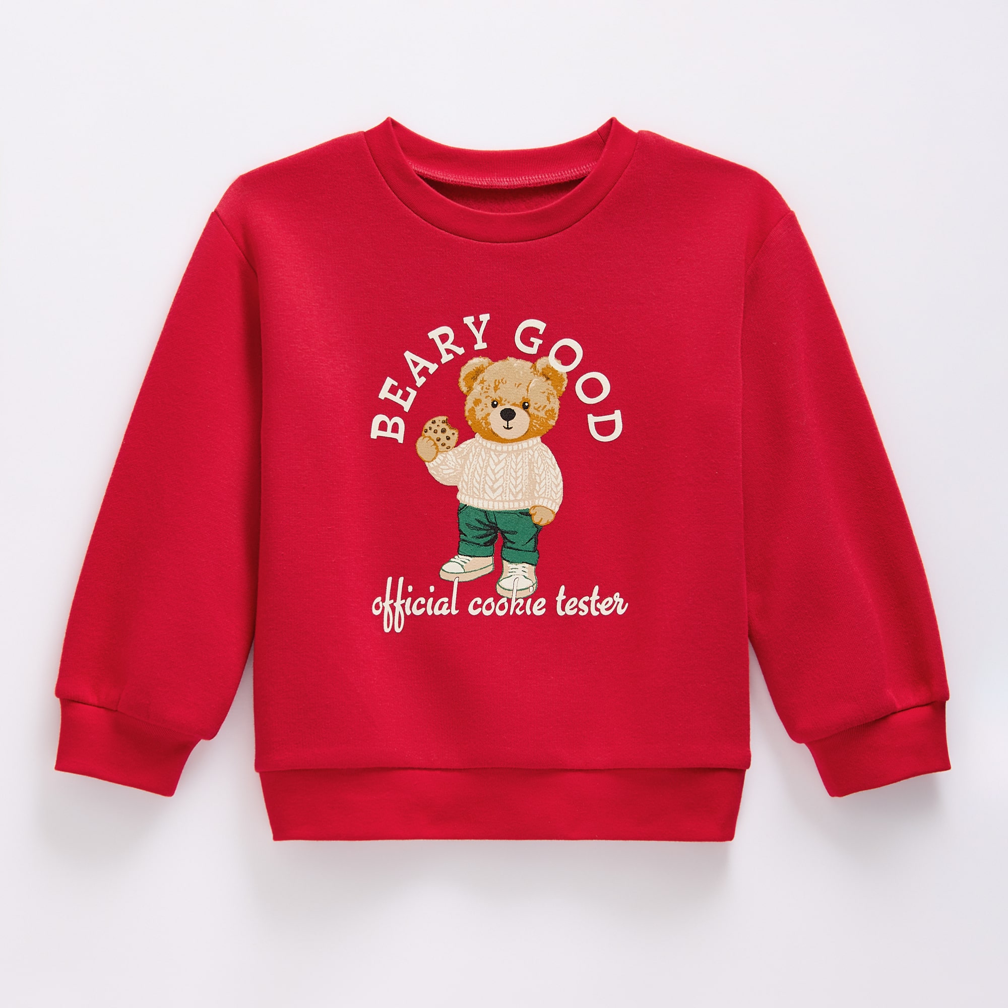 Okie Dokie Toddler & Little Boys Round Neck Fleece Long Sleeve Sweatshirt