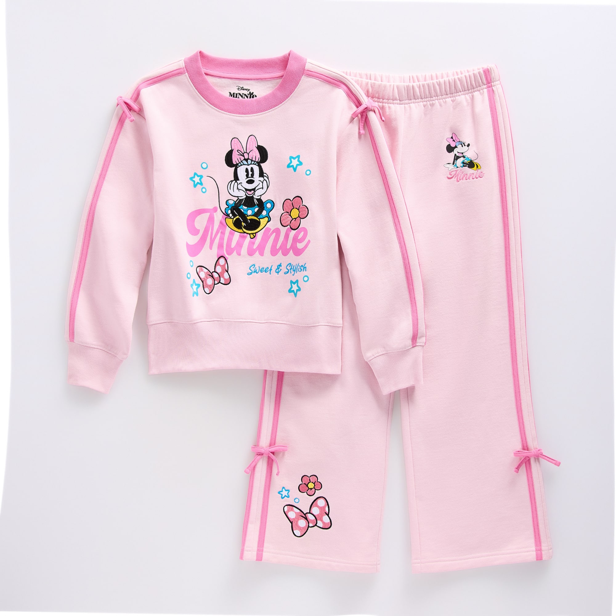 Disney Collection Little & Big Kid Girls Minnie Mouse 2-pc. Pant Set