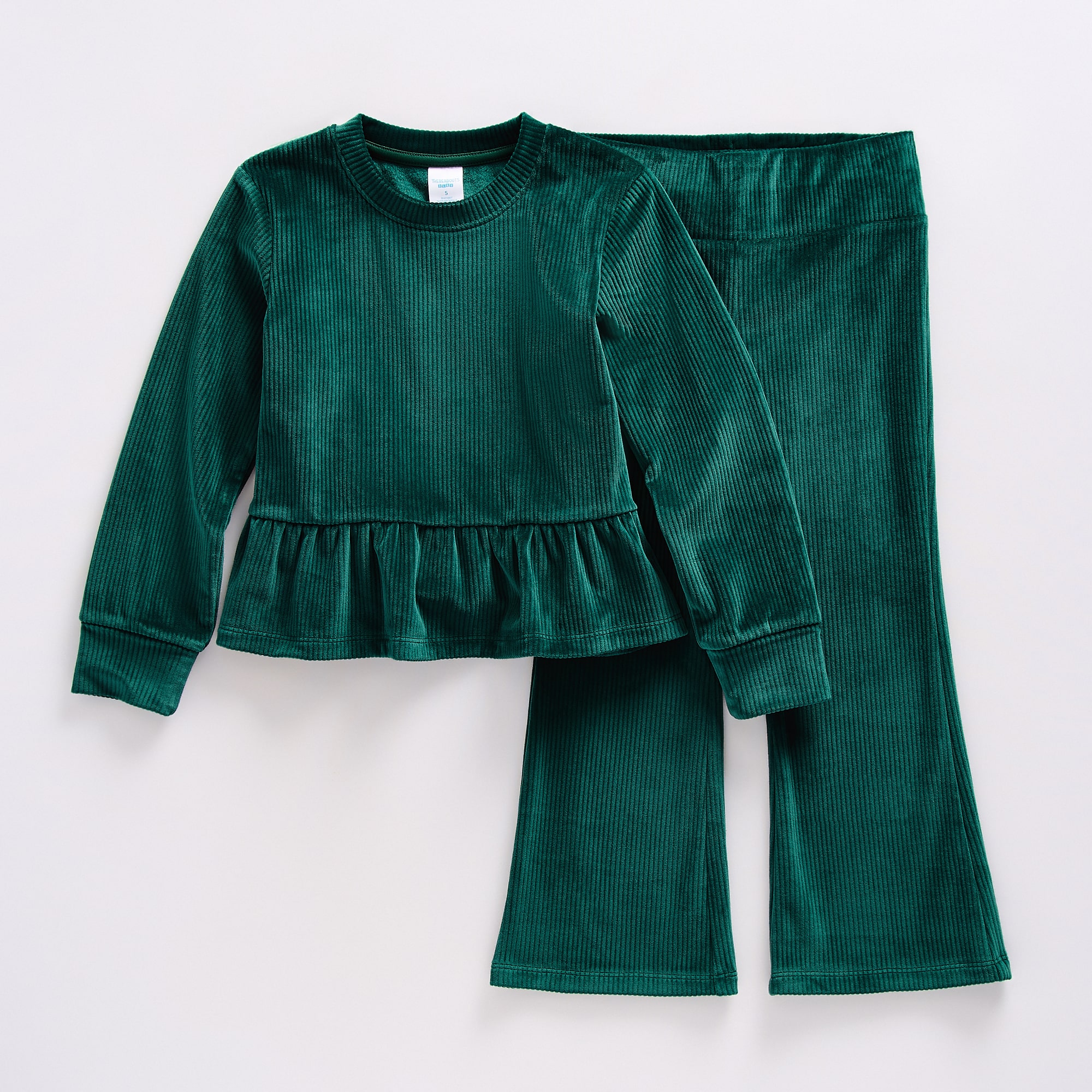 Thereabouts Little & Big Kid Girls Velour 2-pc. Pant Set