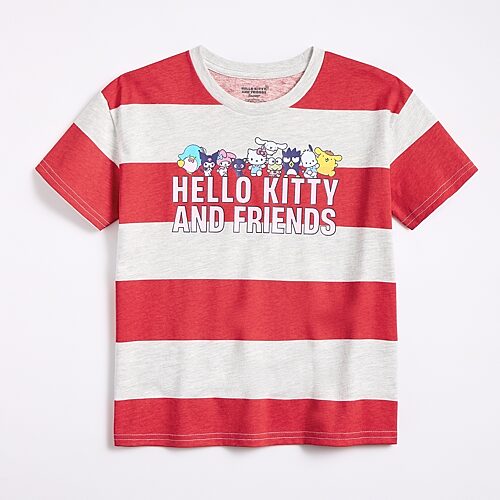 His International Kids' Girls Crew Neck Short Sleeve Regular Fit Hello Kitty Graphic T-shirt In Red