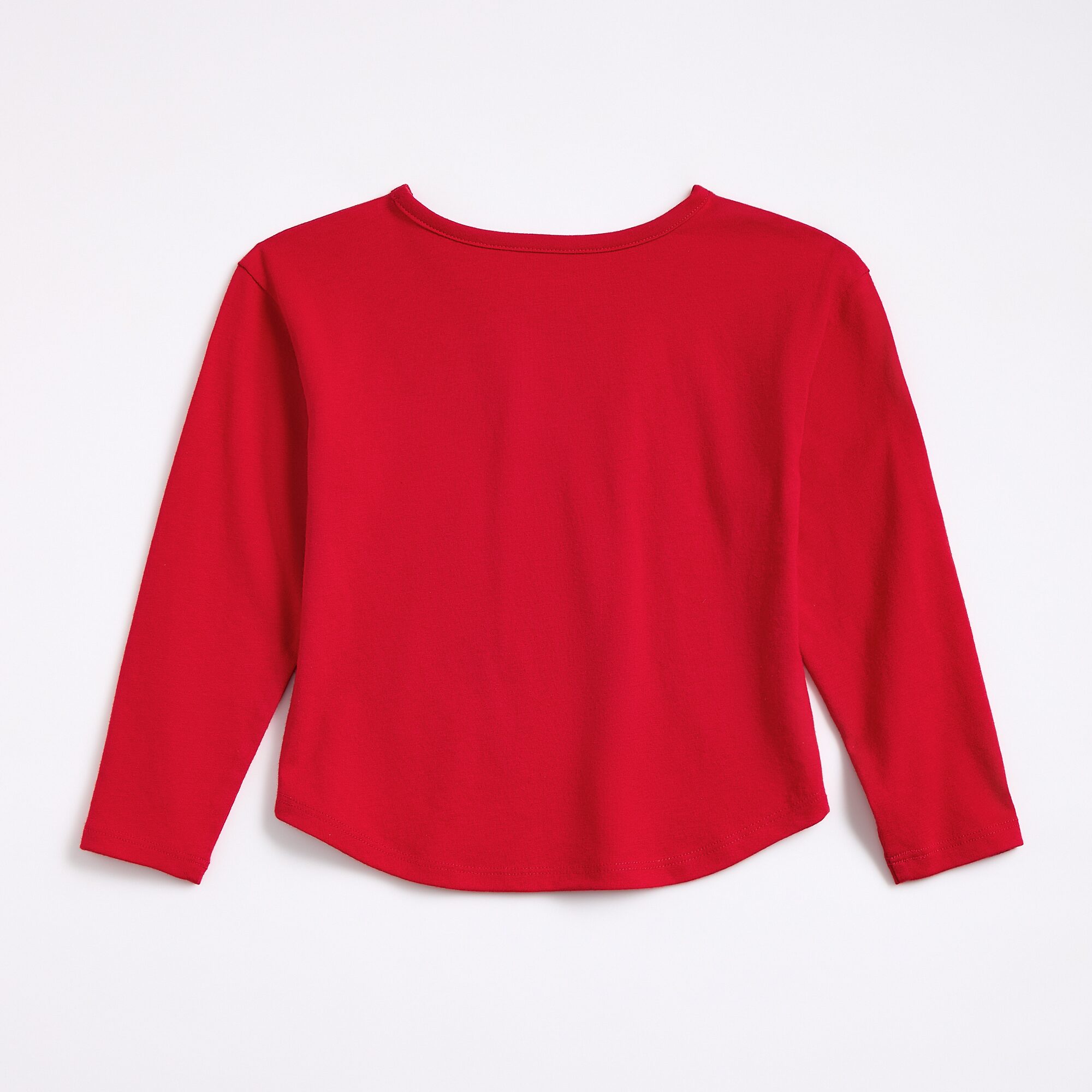 Okie Dokie Toddler & Little Girls Round Neck Long Sleeve Classic Fit Graphic T-Shirt