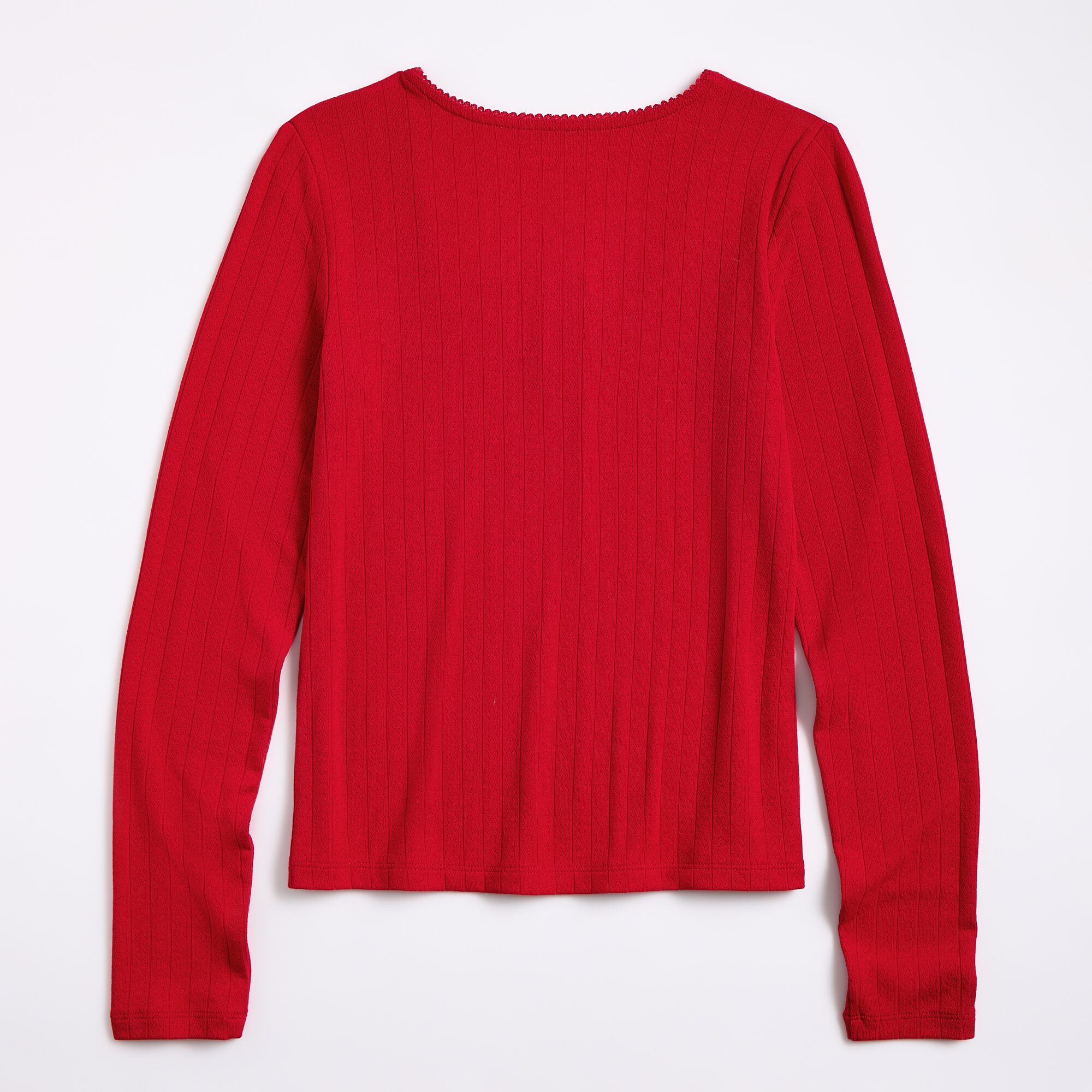 Thereabouts Little & Big Kid Girls Square Neck Long Sleeve T-Shirt