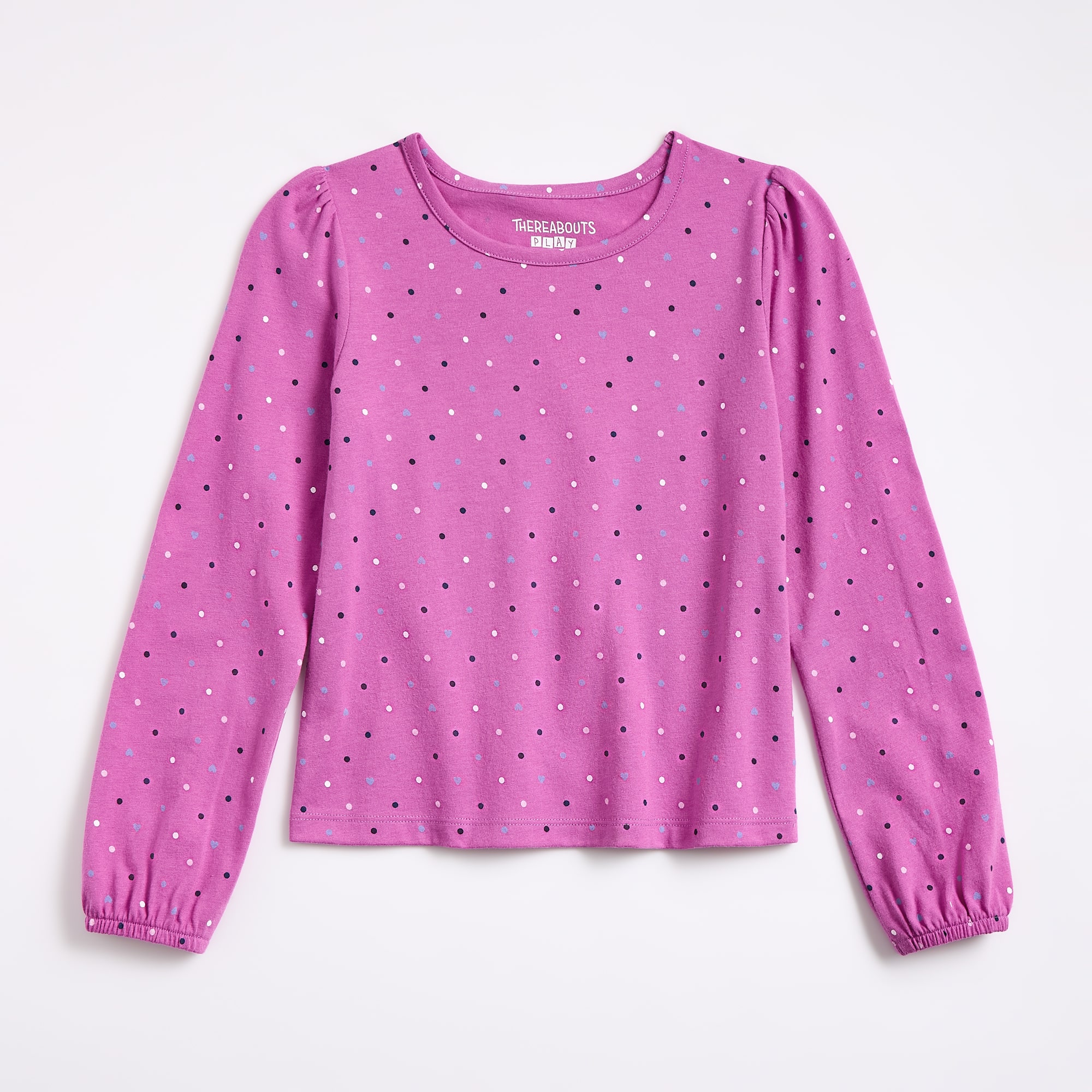 Thereabouts Little Girls Round Neck Long Sleeve T-Shirt