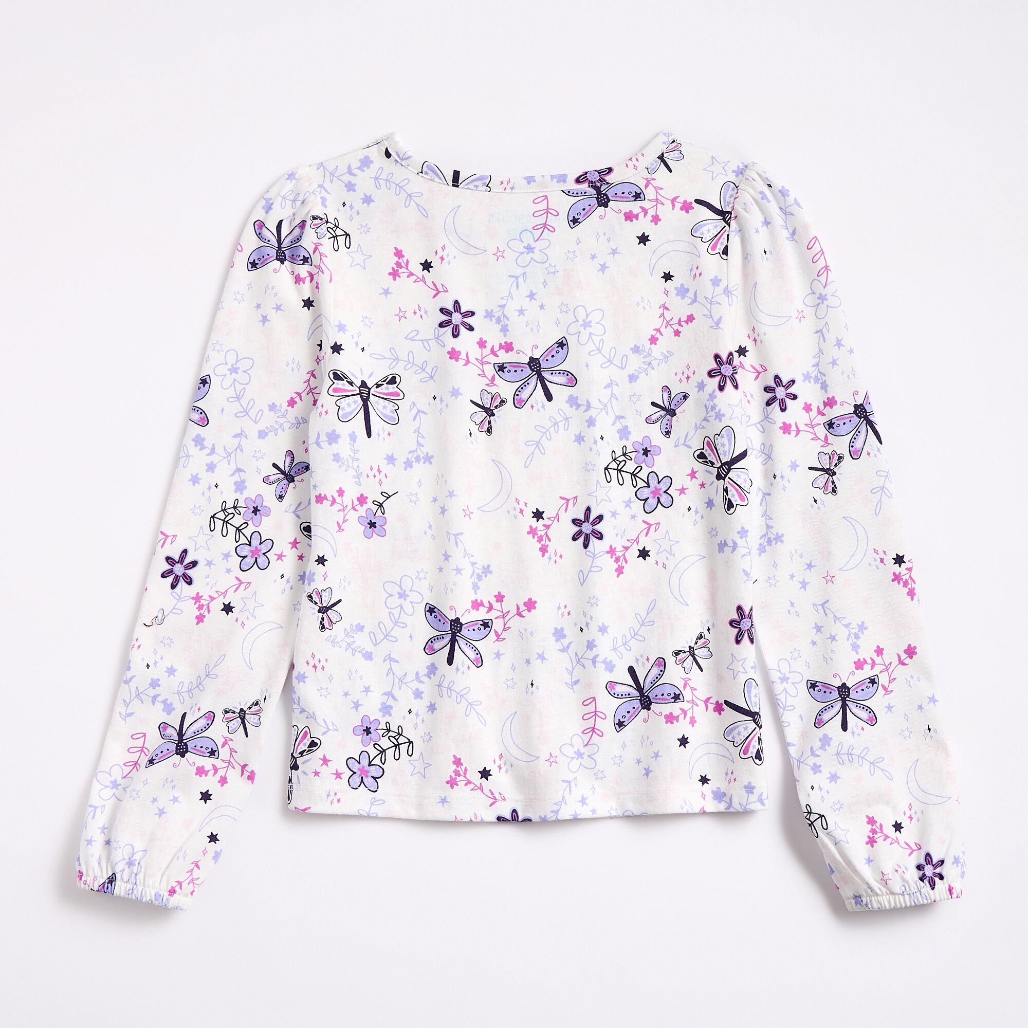 Thereabouts Little Girls Round Neck Long Sleeve T-Shirt