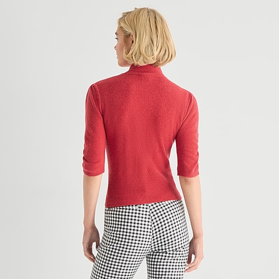 Marilyn Monroe Womens Mock Neck 3/4 Sleeve Pullover Sweater