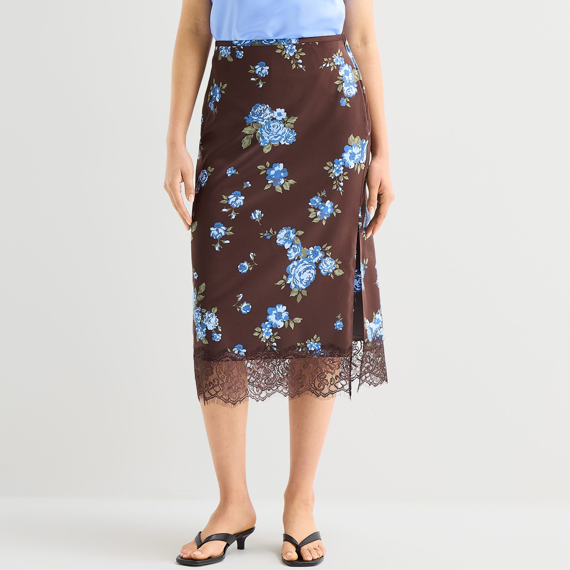 A.N.A Womens Midi A-Line Skirt