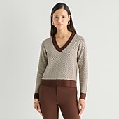 Worthington Womens V Neck Long Sleeve Pullover Sweater