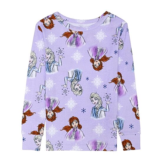 Disney Collection Little & Big Kid Girls Frozen Long Sleeve 4-pc. Pajama Set