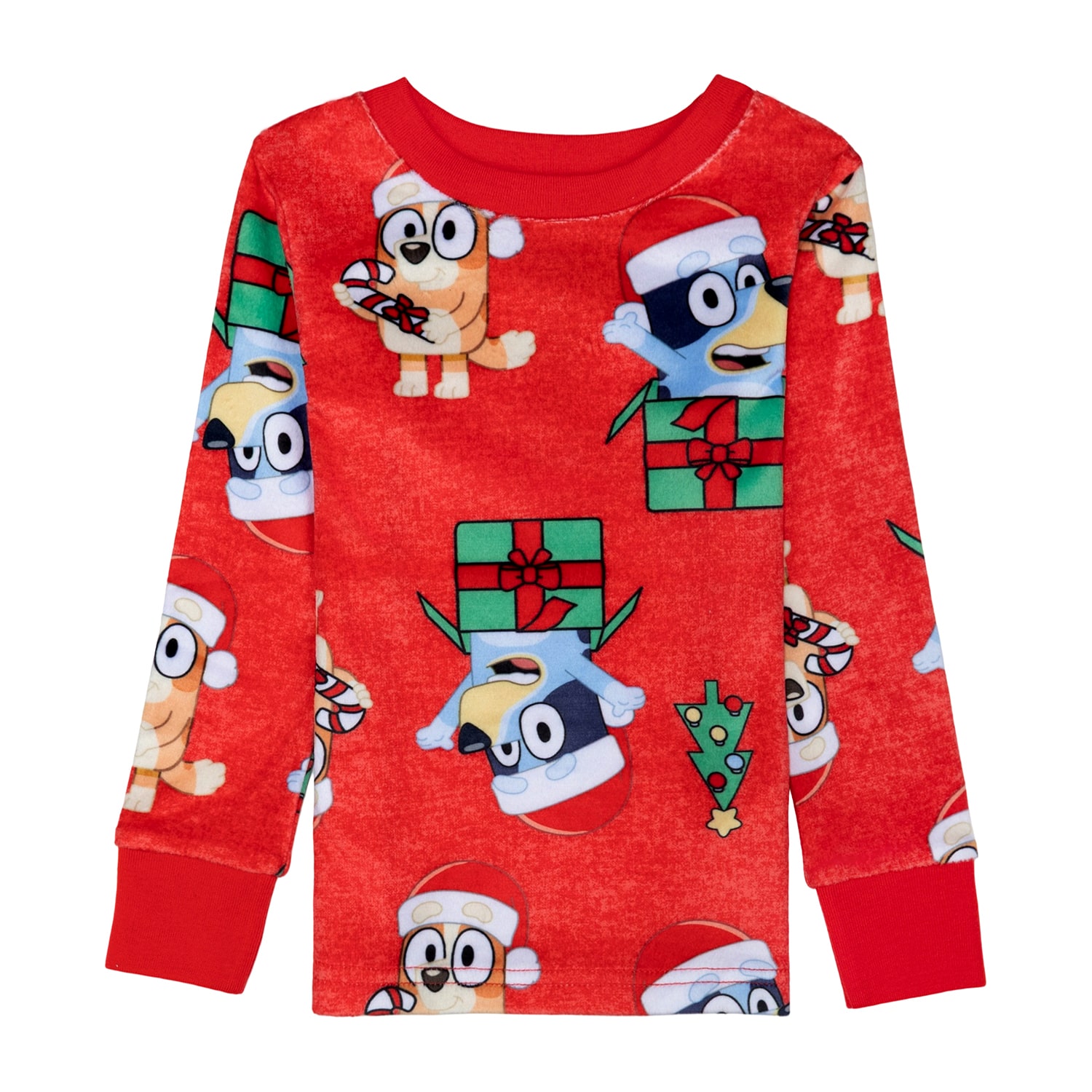 Toddler Boys Bluey Crew Neck Long Sleeve 2-pc. Pajama Set