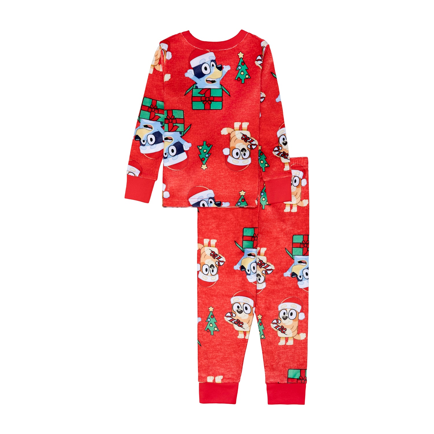 Toddler Boys Bluey Crew Neck Long Sleeve 2-pc. Pajama Set
