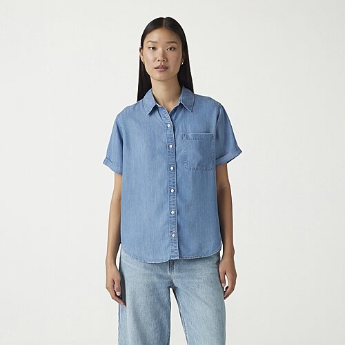 Levi 's Women's Short Sleeve Darlene Shirt In Blue
