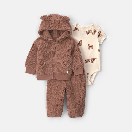 Carter's Baby Boys Sherpa 3-pc. Pant Set