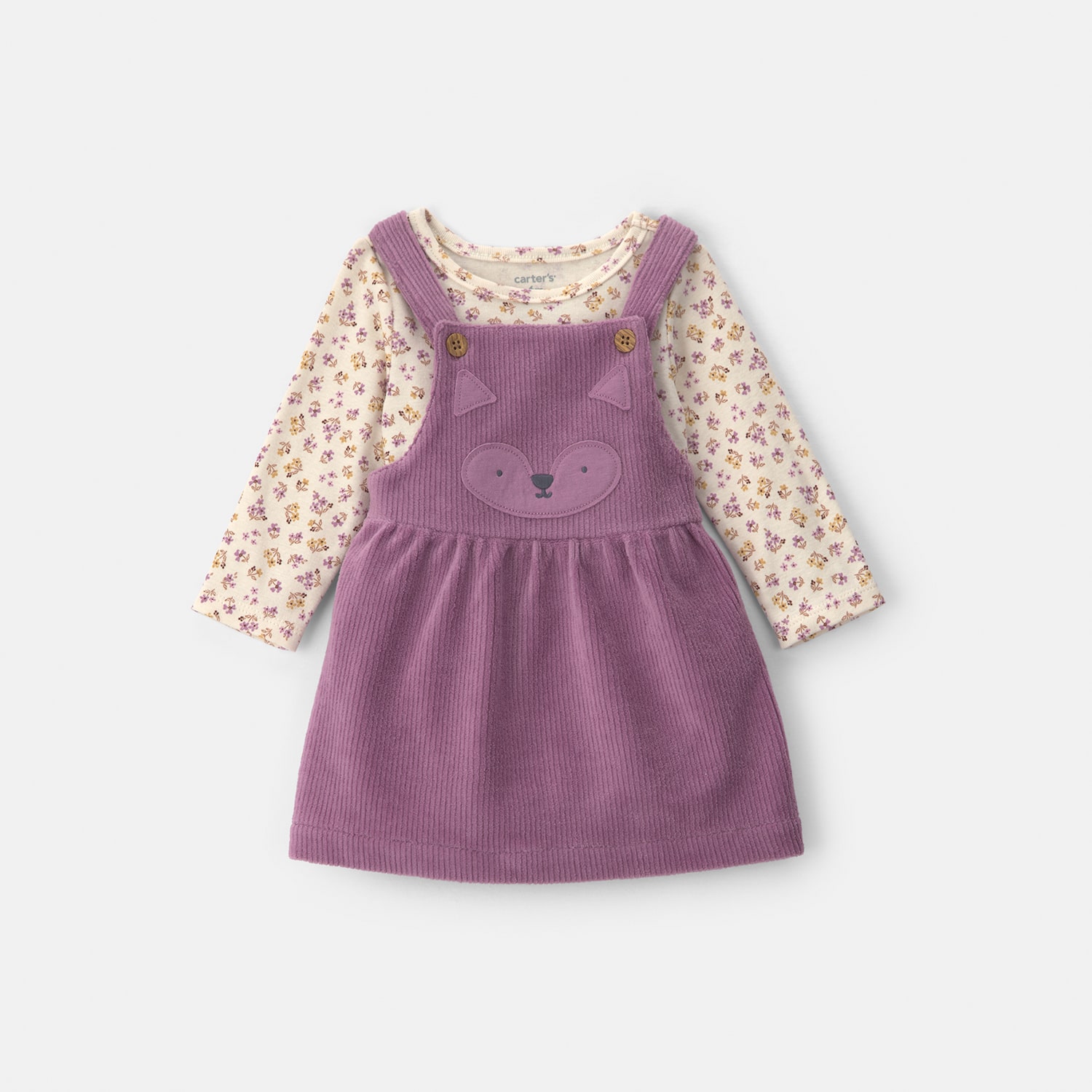 Carter's Baby Girls Cap Velvet 2-pc. Dress Set