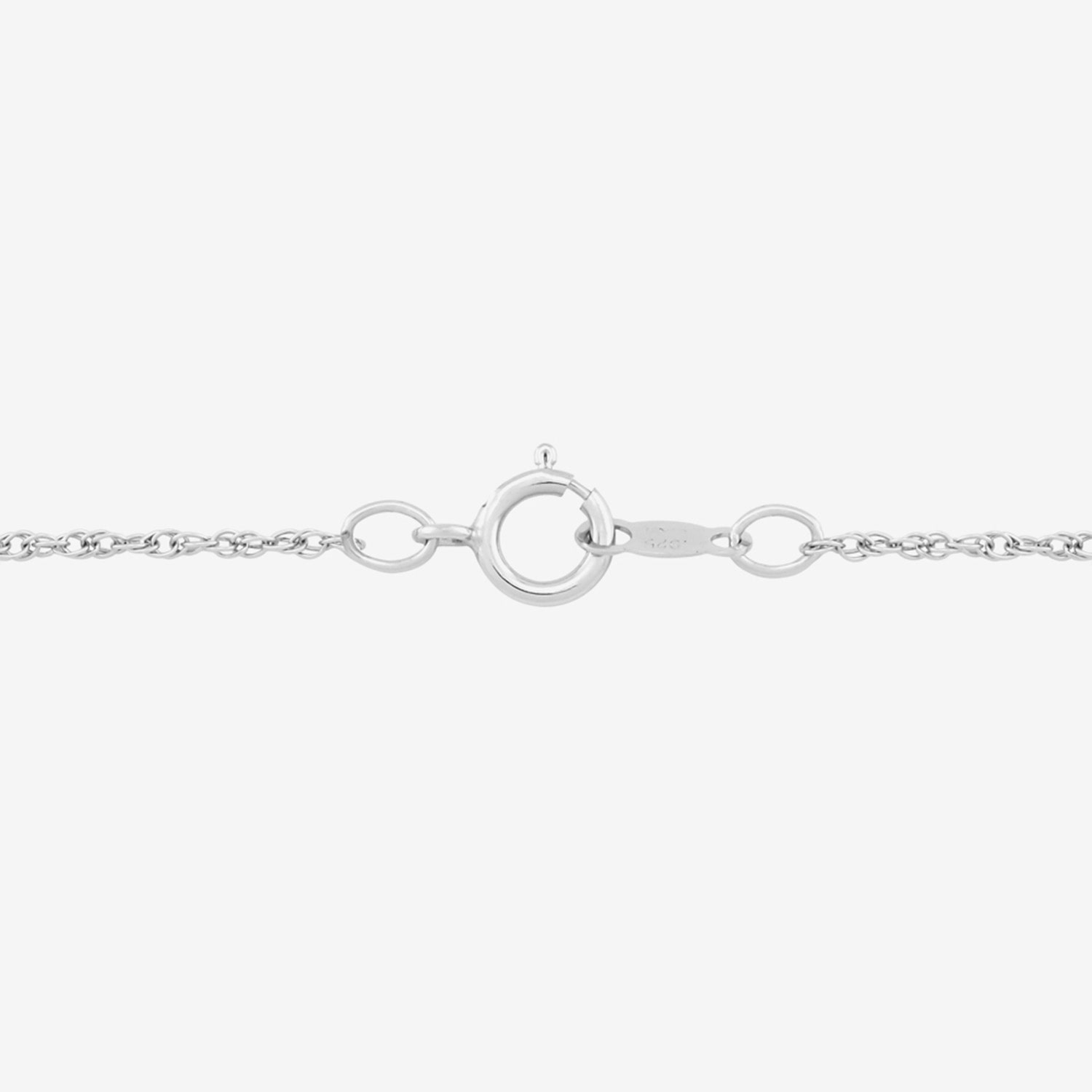 Womens Lab Created White Sapphire Sterling Silver Heart 18 Inch Pendant Necklace