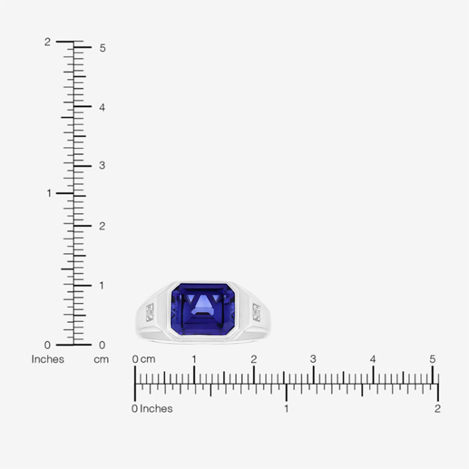 Limited Quantities! Mens Lab Created Blue Sapphire Sterling Silver Fashion Ring