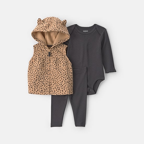 Carter's Baby Girls Fleece 3-pc. Pant Set