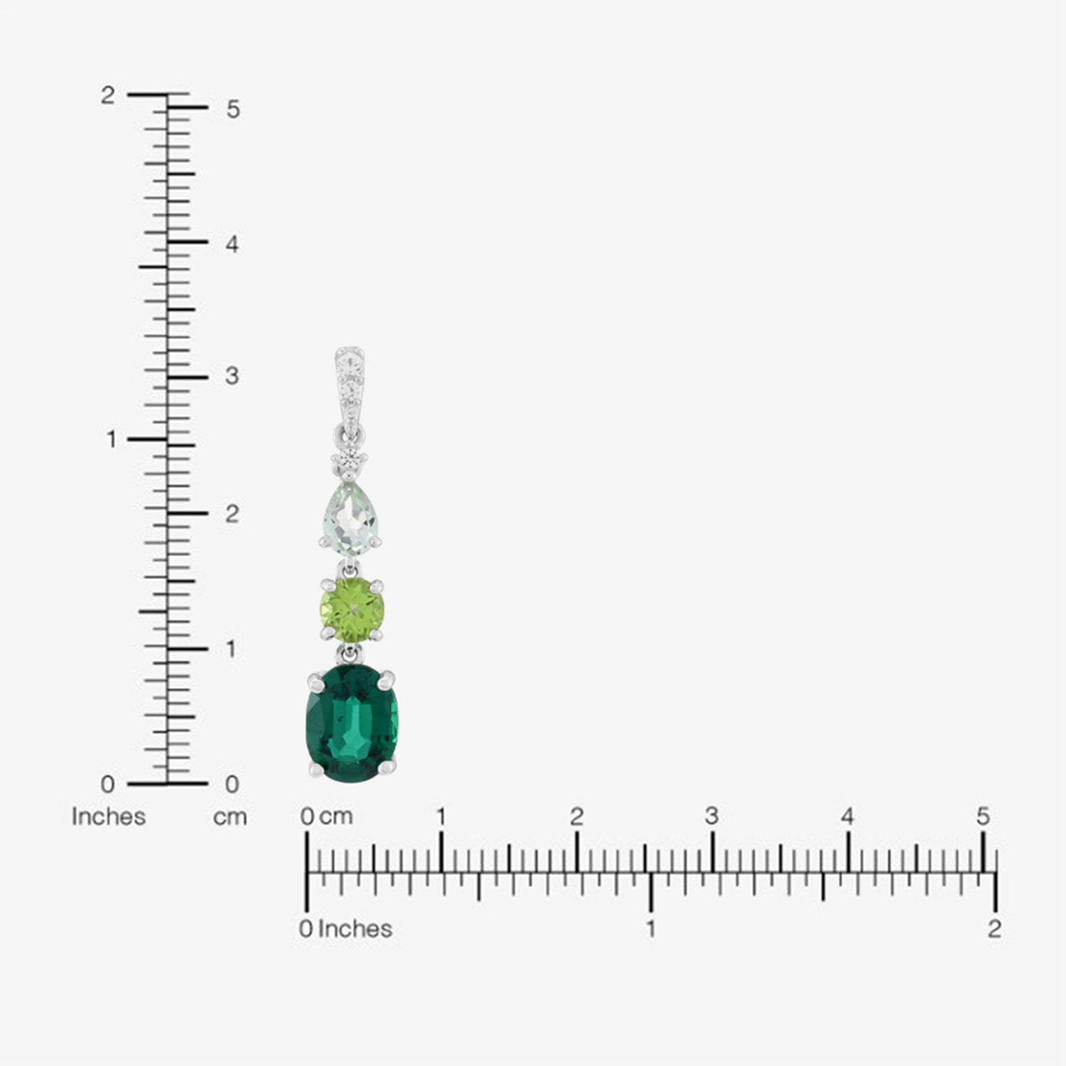 Limited Quantities! Womens Lab Created Green Emerald Sterling Silver 18 Inch Pendant Necklace