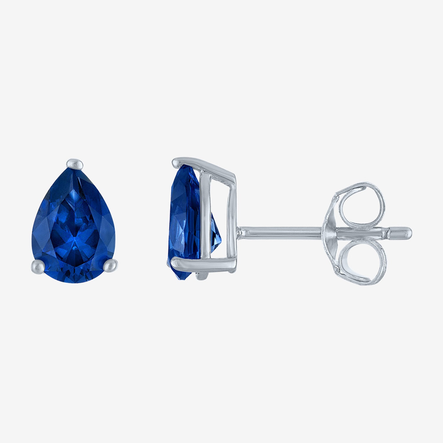 Yes, Please! Womens Lab Created Blue Sapphire Pure Silver Over Brass Pear 2-pc. Jewelry Set