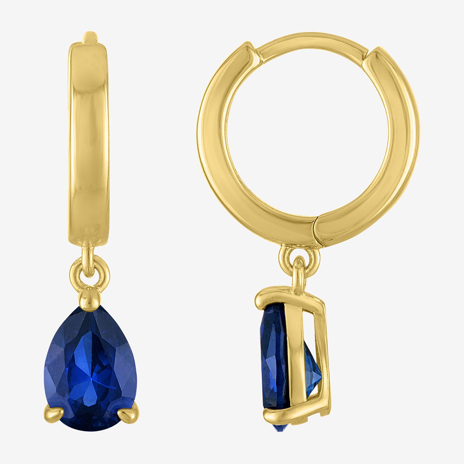 Yes, Please! Womens Lab Created Blue Sapphire 14K Gold Over Brass Pear 3-pc. Jewelry Set