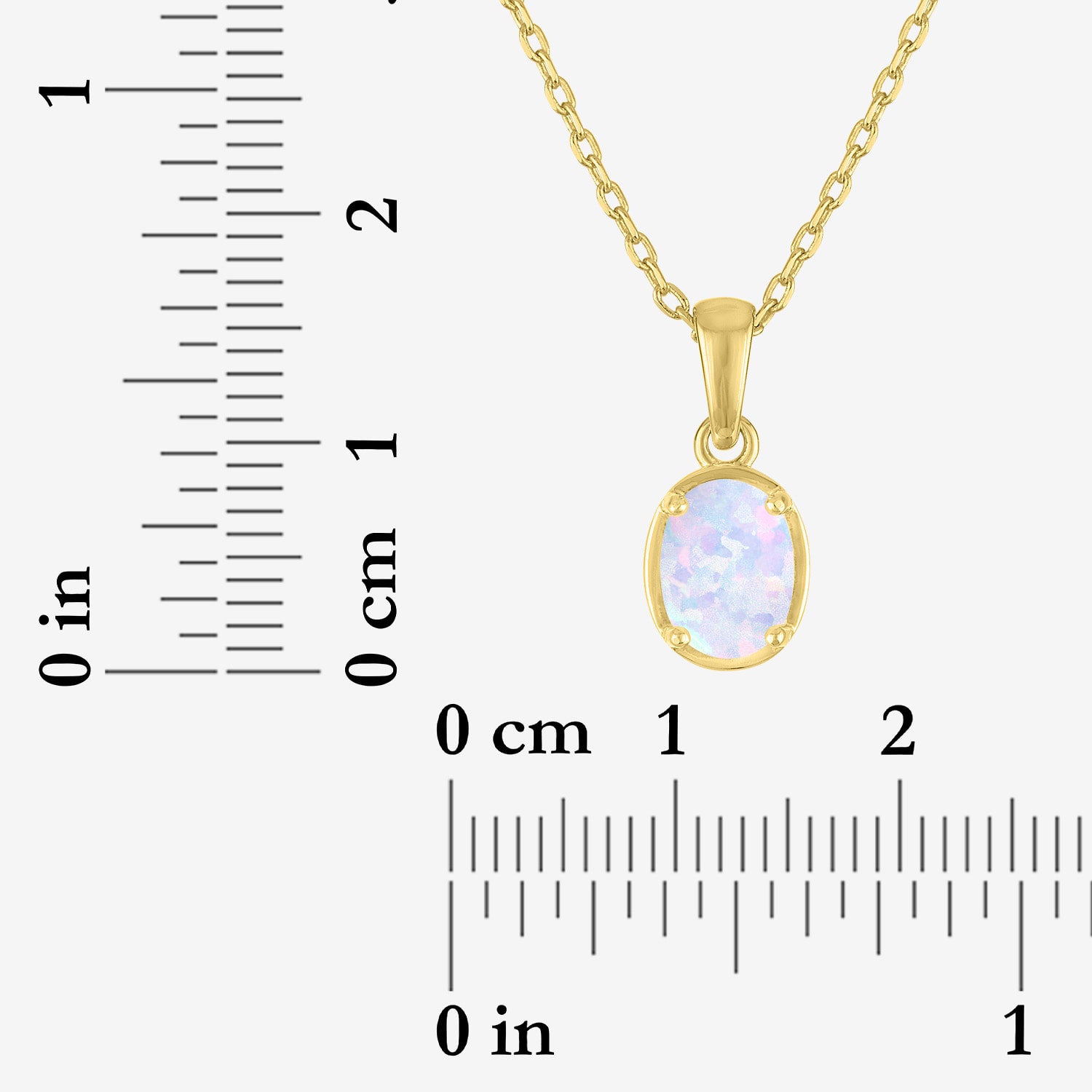 Yes, Please! Womens Lab Created White Opal 14K Gold Over Brass Oval 2-pc. Jewelry Set