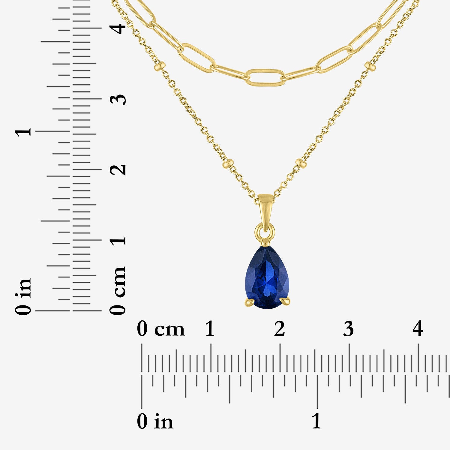 Yes, Please! Womens Lab Created Blue Sapphire 14K Gold Over Brass Pear 3-pc. Jewelry Set