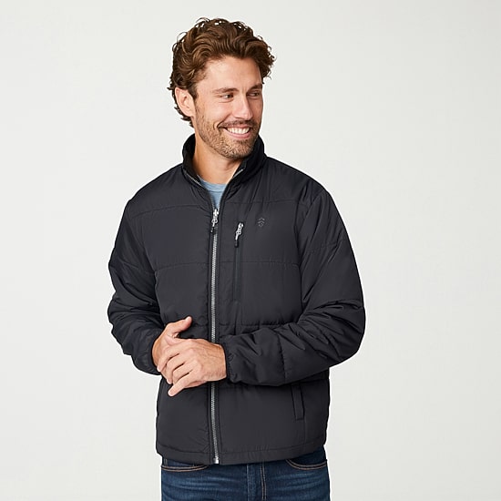 Free Country Mens Hooded Interior Pockets Lined Heavyweight System Jacket
