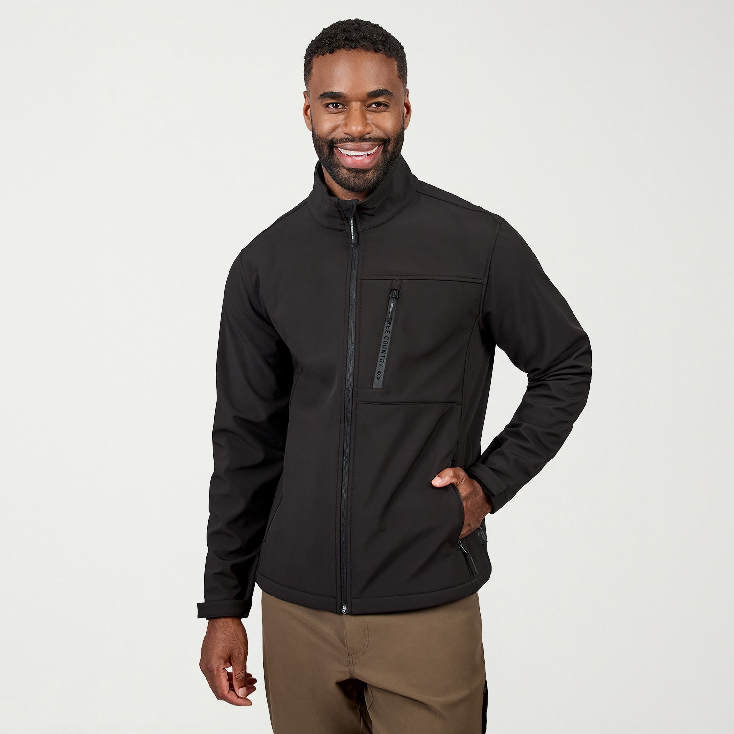 Free Country Mens Water Resistant Lightweight Softshell Jacket