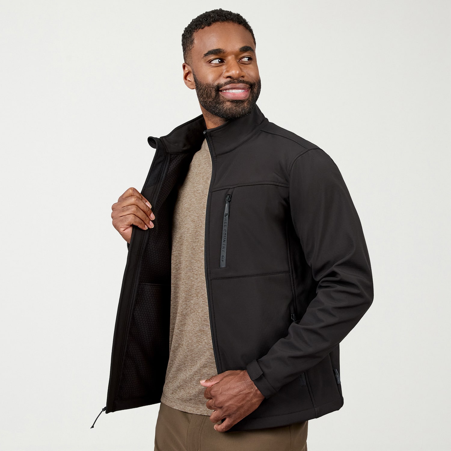 Free Country Mens Water Resistant Lightweight Softshell Jacket