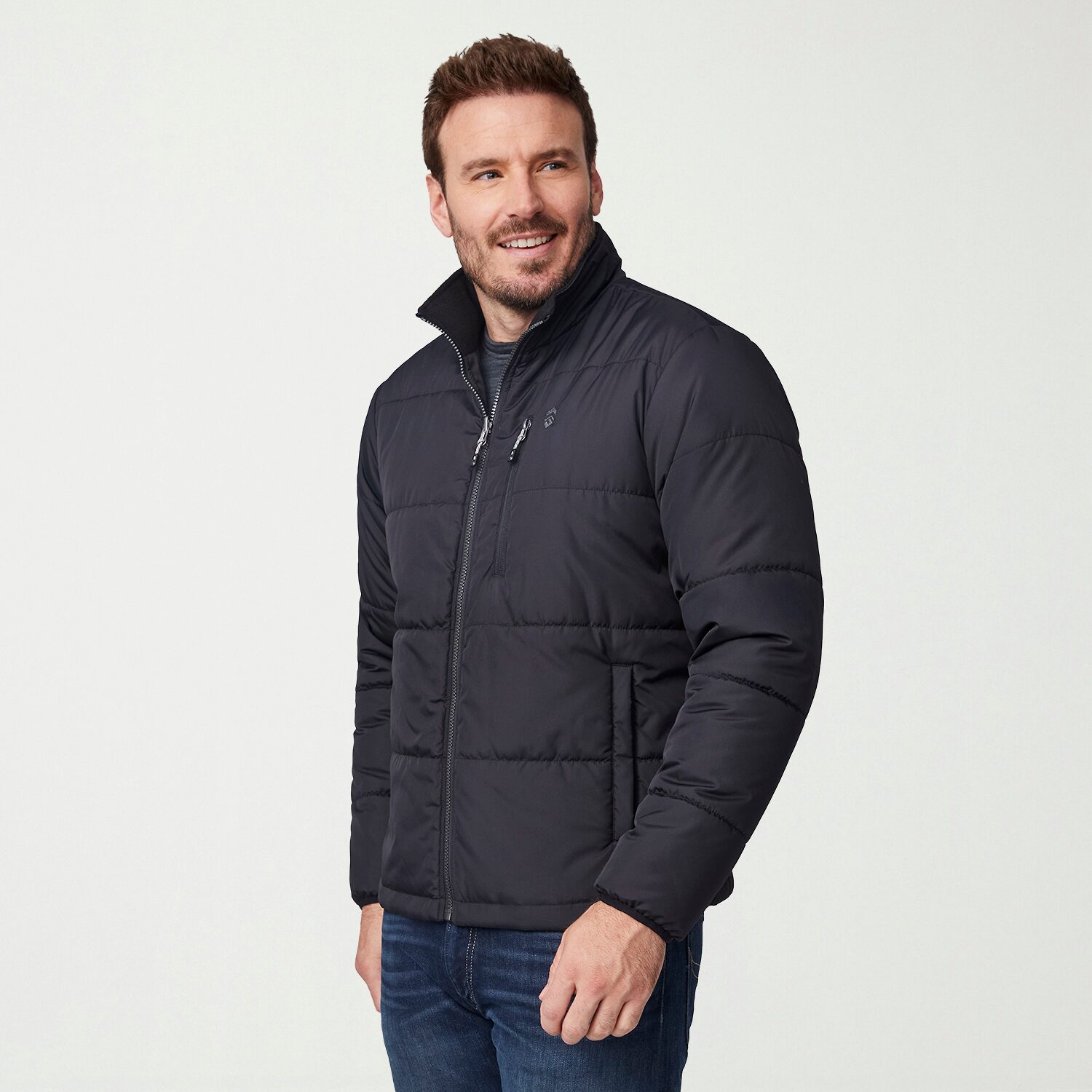 Free Country Mens Hooded Interior Pockets Lined Heavyweight System Jacket